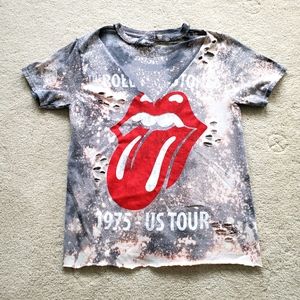 The Rolling Stones Distressed Cotton T-shirt szS